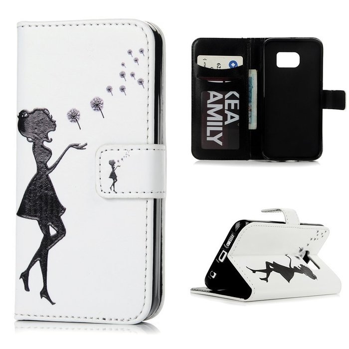 S6 Edge Case,Samsung Galaxy S6 Edge Case - Wallet Folio Flip Premuim PU Leather Case Colorful Print Design with... N20