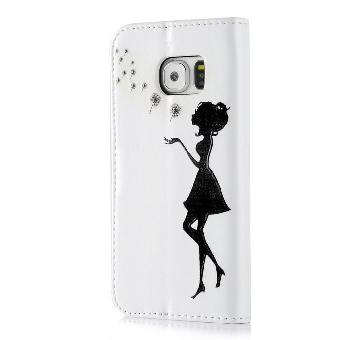 S6 Edge Case,Samsung Galaxy S6 Edge Case - Wallet Folio Flip Premuim PU Leather Case Colorful Print Design with... N21