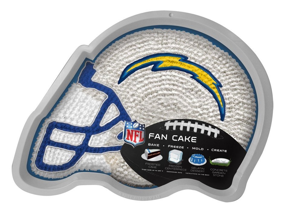 NFL San Diego Chargers Fan Cakes Heat Resistant CPET Plastic Cake Pan