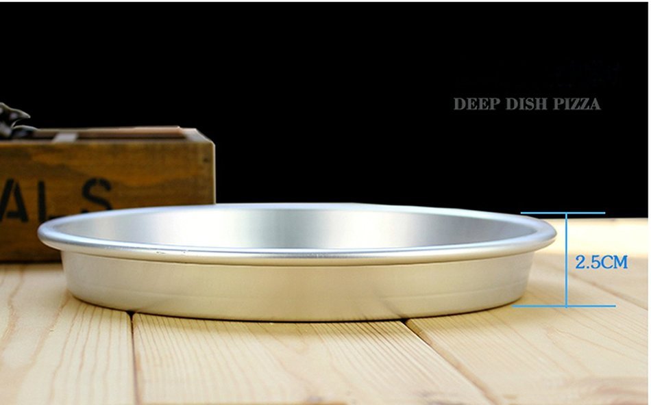 Rykey Round Aluminum Cake Pan / Deep Dish Pizza Pan (16.5*2.5cm) N3