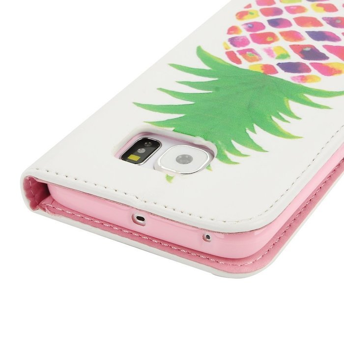 S6 Edge Case,Samsung Galaxy S6 Edge Case - Wallet Folio Flip Premuim PU Leather Case Colorful Print Design with... N26