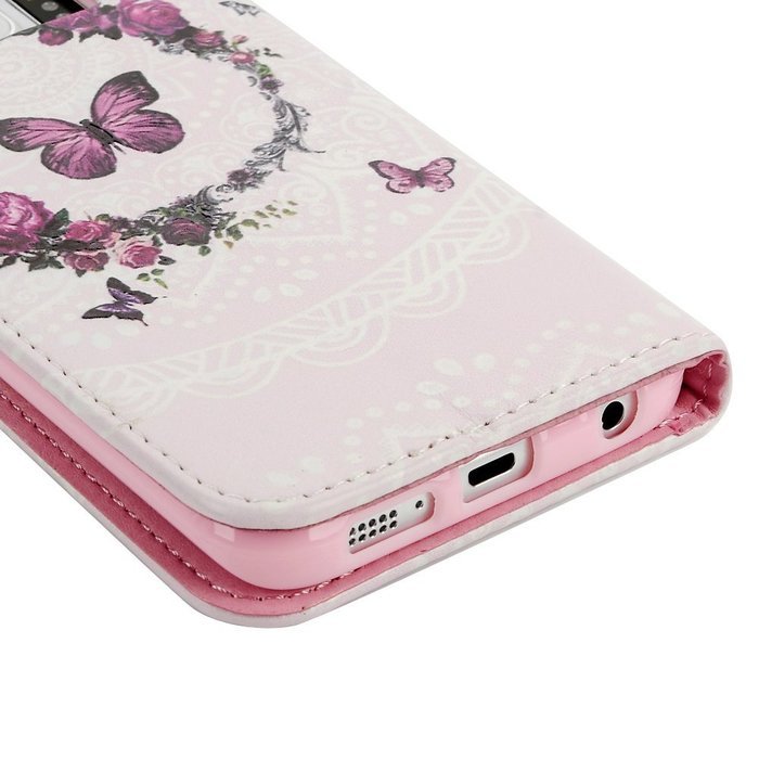 S6 Edge Case,Samsung Galaxy S6 Edge Case - Wallet Folio Flip Premuim PU Leather Case Colorful Print Design with... N29