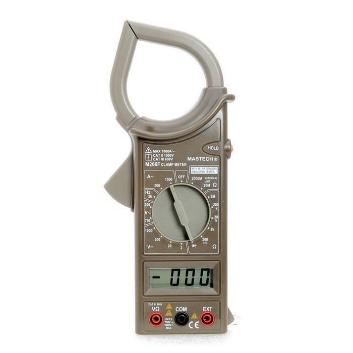 RioRand M266F Digital AC Clamp Meter AC Current Resistance Tester Detector N8