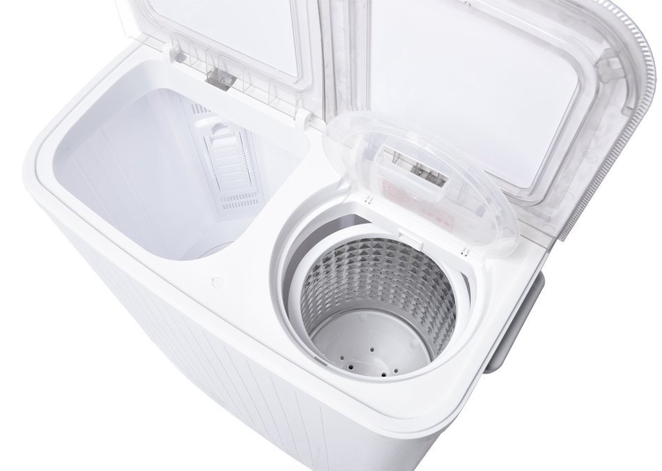 Ivation Small Compact Portable Washing Machine &ndash; Twin Tub Washer & Spin with 8 Lb. Wash Capacity & 4.4 Lb. Spin... N5