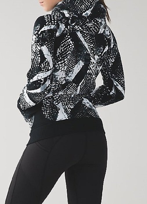 Lululemon Scuba Hoodie III Static Mist White Black N5