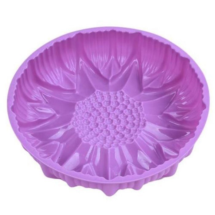 Yingwei Purple Silicone Cake Mold Ice Cream Mold Pastry Mold 22x21x3.5cm
