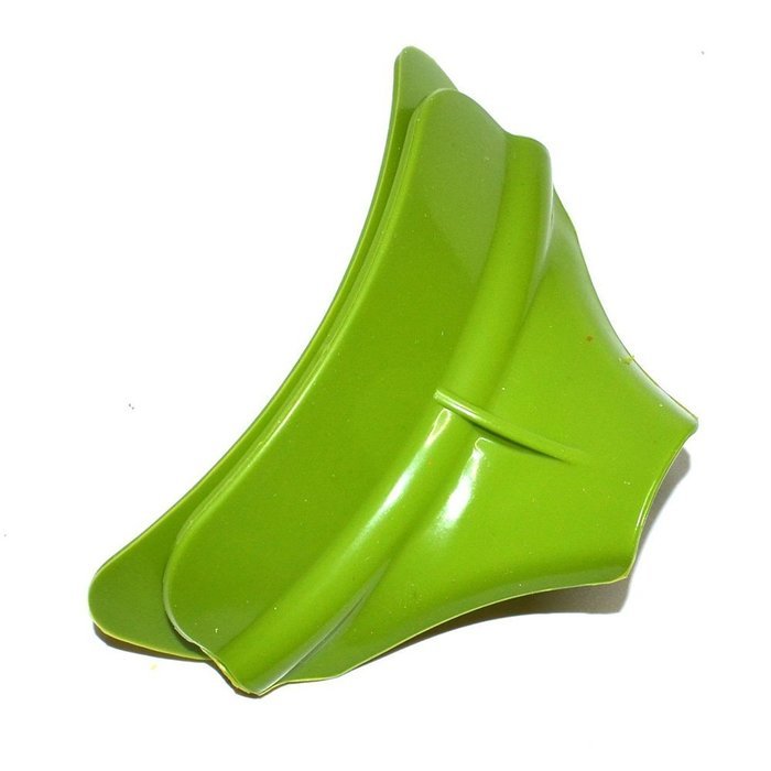 Silicone Kitchen Bowls Pots Slip-on Pour Spout Tool Gadget Green, Pack of 2 N2