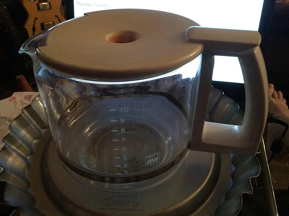 Krups Schott 12 Cup Replacement Carafe in Black with Strainer