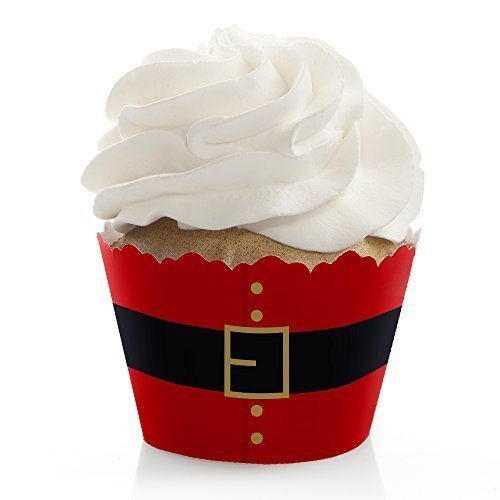Jolly Santa - Christmas Party Cupcake Wrappers - Set of 12