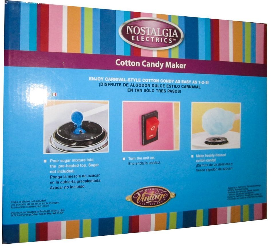 Nostalgia Electrics Model Ccm305 Cotton Candy Maker N4