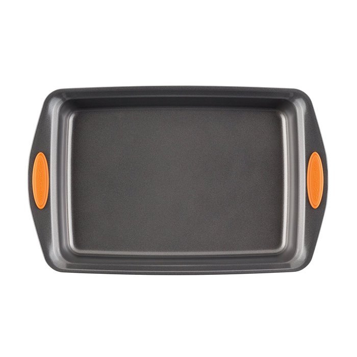 Rachael Ray Oven Lovin' Nonstick Bakeware 9-Inch-by-13-Inch Cake Pan, Orange N5