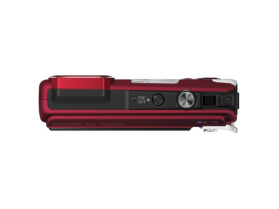 Olympus Tough TG-820 iHS Shock & Waterproof Digital Camera (Red) - International Version (No Warranty) N6