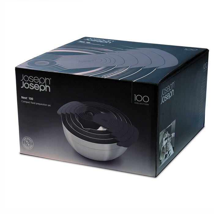 Joseph Joseph&reg; 100 Series 9-Piece Stainless Steel Nesting Mixing Bowl Set N5