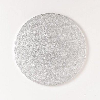 Cake Board - Round Silver Fern - 7 Inch - Pack of 5