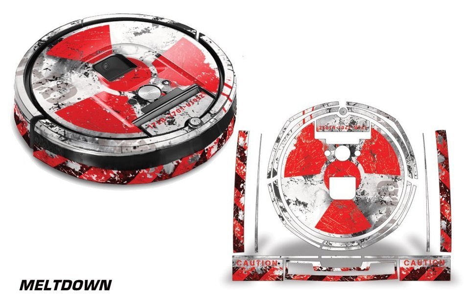 Skin Decal Wrap For iRobot Roomba 980 Vacuum Stickers Accessory Kit MELTDOWN