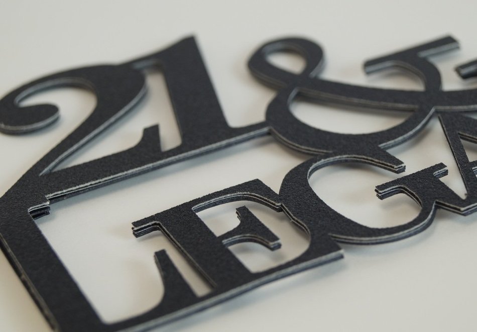 Black 21 & Legal Cake Topper N3