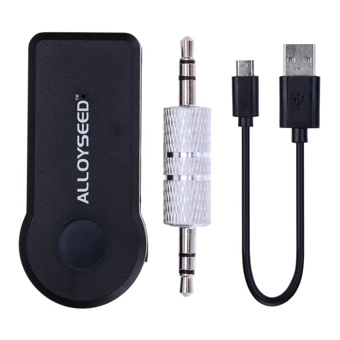 ALLOYSEED Bluetooth Audio Receiver Adapter Portable Wireless 3.5mm Streaming Car Kit AUX Audio Music Receiver... N2