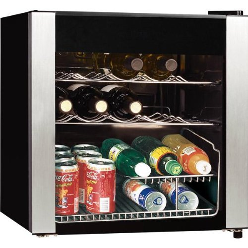 EquatorMidea 16 Bottle Wine Cooler with Stainless Steel Trim free