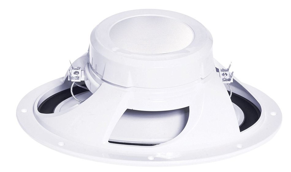 E-AUDIO ELLIPTICAL MOISTURE RESISTANT CEILING SPEAKER WITH TWIN OFFSET TWEETERS