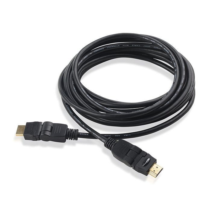 Cable Matters High Speed Swivel HDMI Cable with Ethernet 6 Feet - 3D and 4K Resolution Ready N4
