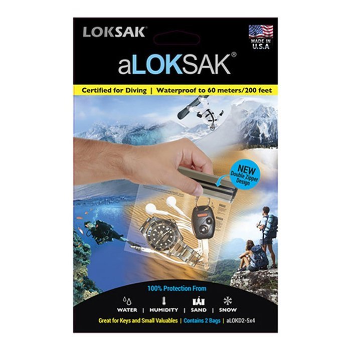 LOKSAK A Bags 5 X 4 2pk aLOKD2-5 x