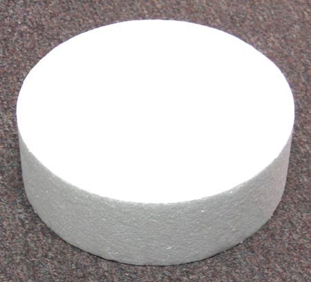 Round Cake Dummy, Styrene - 6" x 4"