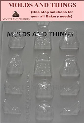 Molds and Things SMALL PURSES AND SHOES Chocolate candy mold N2
