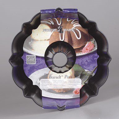 Bundt Cake Pan 12 Cup Non-Stick Aluminum Black