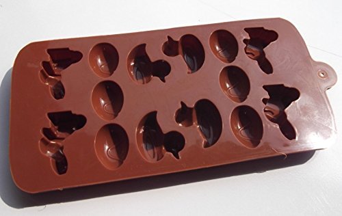 14 Hole Rabbit&Egg Cake Pudding Jelly Chocolate Mold Handmade DIY Soap Candle Ice Mould for Kids N2