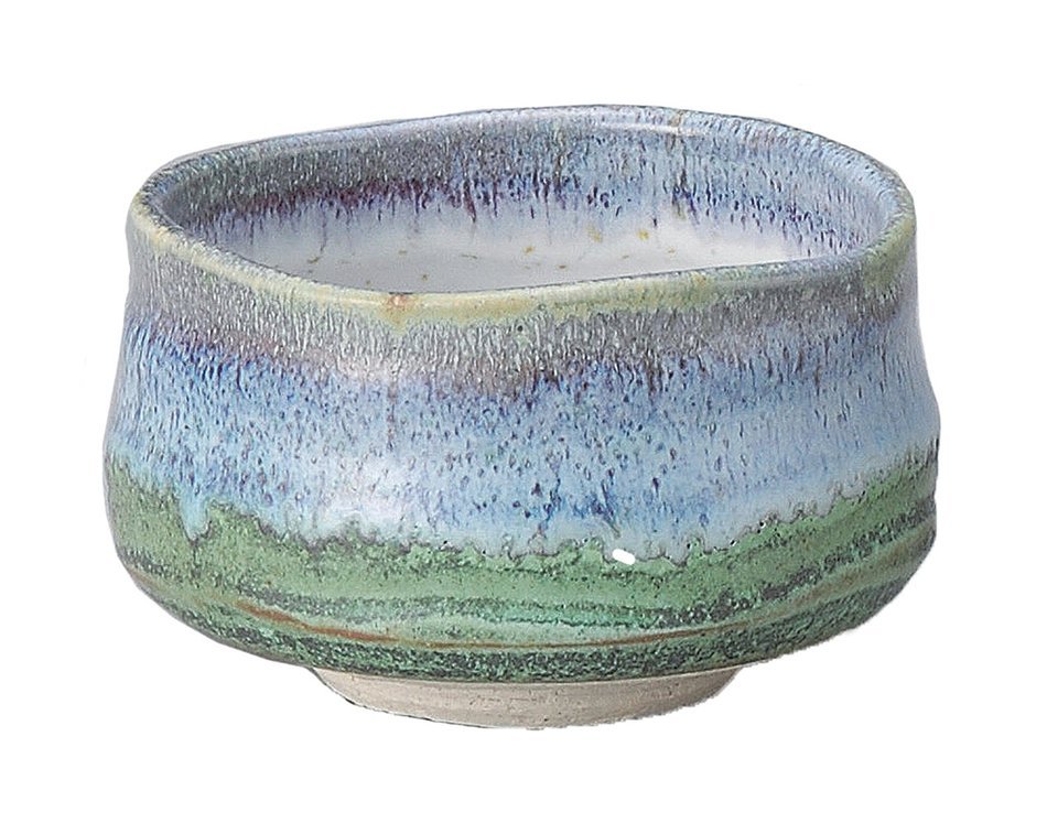 [Matcha Bowl] Mino-yaki Deep Sea Gradation Matcha Chawan [Japan Import]