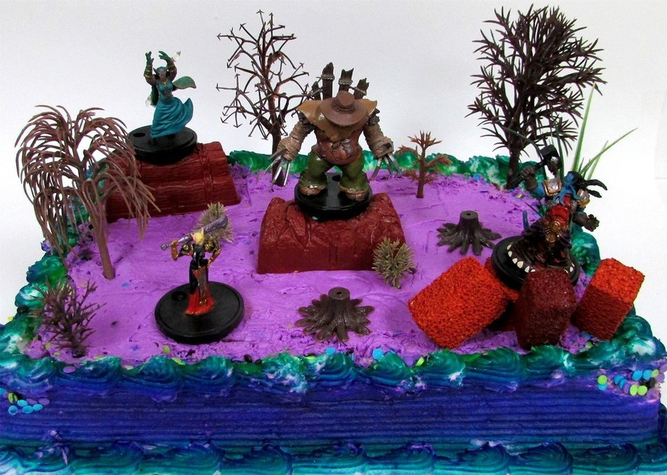 15 Piece WORLD OF WARCRAFT Birthday Cake Topper Set Featuring RANDOM WOW Characters and Decorative Themed Accessories