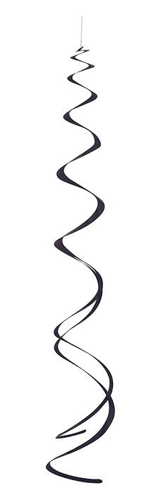 Plastic Hanging Swirl Decorations, 26", Light Blue, 8 Count N20