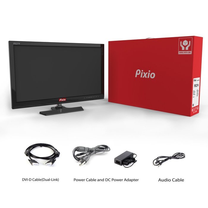 Pixio PX274 27-inch 2560x1440 WQHD PC Monitor - IPS Technology QHD LED Panel DVI-D HDMI Displayport... N6