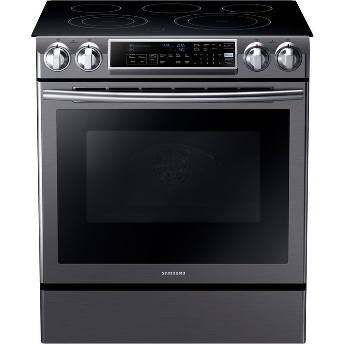 Samsung NE58K9500SG 30" Slide-in Electric Range with Smoothtop Cooktop, 5.8 cu. ft. Primary Oven Capacity, in... N2