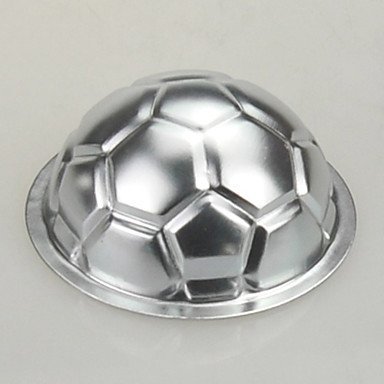 QINF Aluminum Birthday Cake Baking Football Pan Mold DIY Non-toxic
