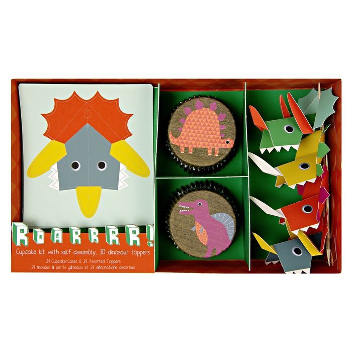 Meri Meri 45-1201 Dinosaur Cupcake Kit Novelty