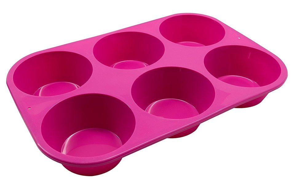 Marathon Housewares KW200016RD Premium Silicone Bakeware Jumbo Muffin Pan, Red N5