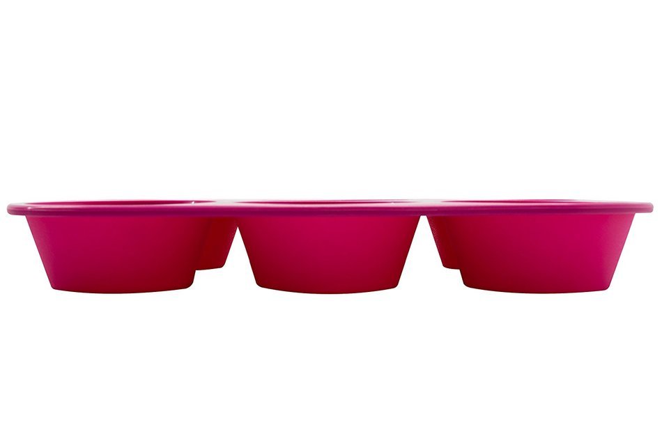 Marathon Housewares KW200016RD Premium Silicone Bakeware Jumbo Muffin Pan, Red N7