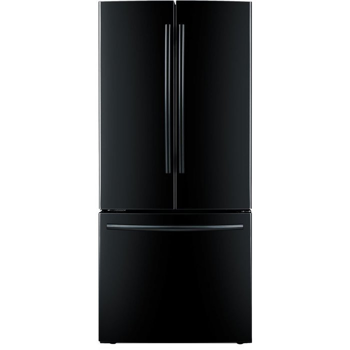 Samsung RF220NCTABC 21.6 Cu. Ft. Black French Door Refrigerator - Energy Star