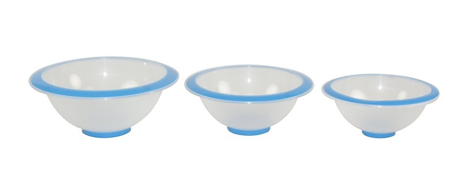 Home Basics 3-Piece Mixing Bowl Set, Plastic