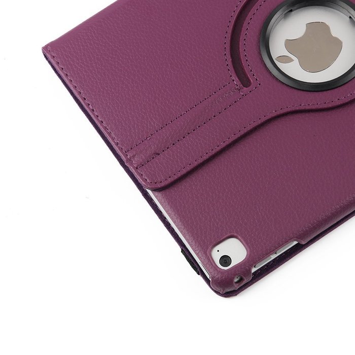 ipad Case Red,TechCode 360 Degrees Rotating Magnetic PU Leather with Stand Smart Auto Sleep/Wake Feature Case... N63