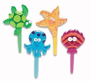 Beach Seashore Cupcake Party Cake Picks - 24 ct