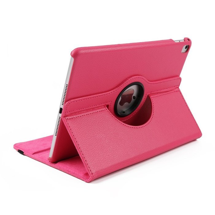 ipad Case Red,TechCode 360 Degrees Rotating Magnetic PU Leather with Stand Smart Auto Sleep/Wake Feature Case... N67