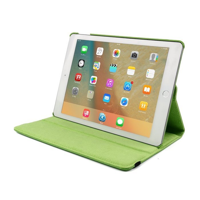 ipad Case Red,TechCode 360 Degrees Rotating Magnetic PU Leather with Stand Smart Auto Sleep/Wake Feature Case... N73