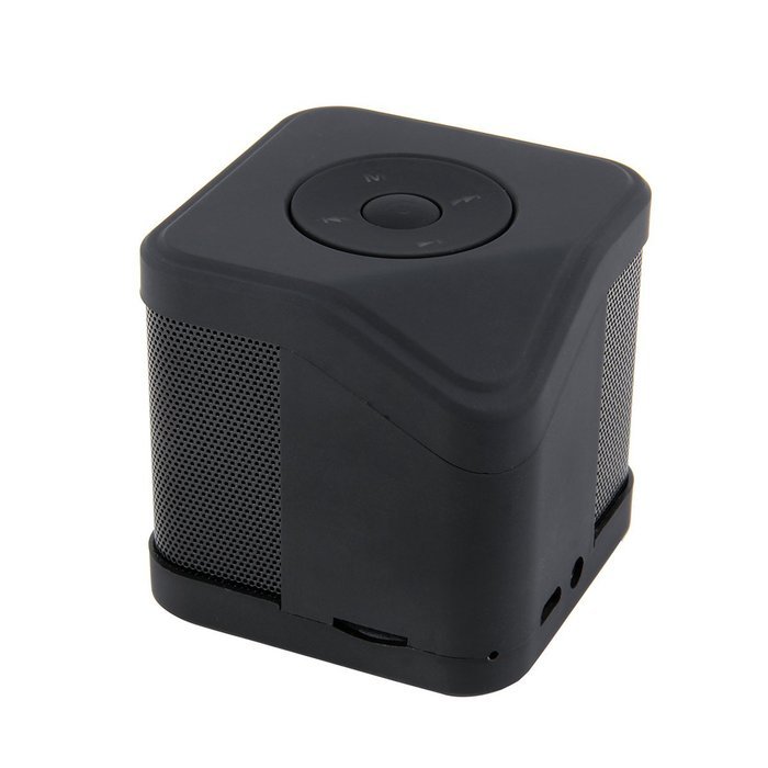 XC-R01 quadrate multi-functional voice call bluetooth speaker -BLACK N4