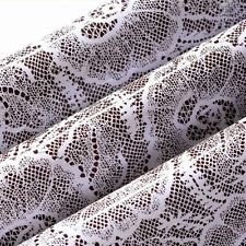Chocolate Transfer Sheet: White Lace. 2 Sheets