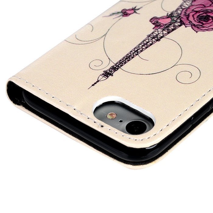 iPhone 7 Case (4.7 inch) - Wallet Folio Flip Premuim PU Leather Case Colorful Print Design with Stand Magnetic... N113