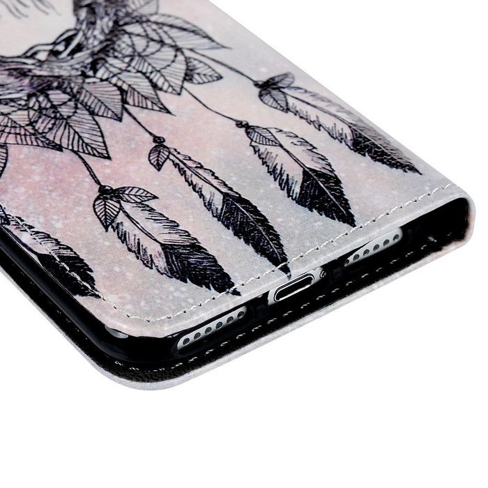 iPhone 7 Case (4.7 inch) - Wallet Folio Flip Premuim PU Leather Case Colorful Print Design with Stand Magnetic... N120