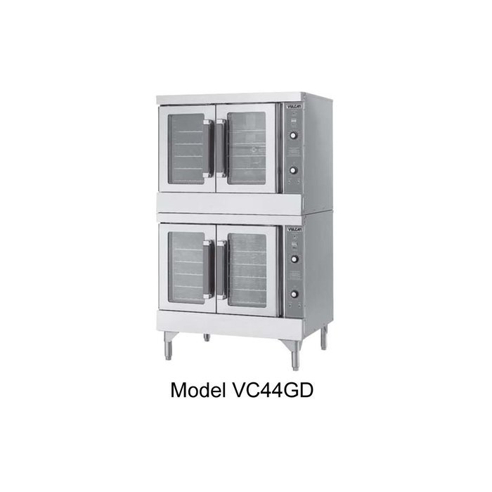 Vulcan VC44GC Convection Oven gas double-deck standard depth 50,000 BTU each sec