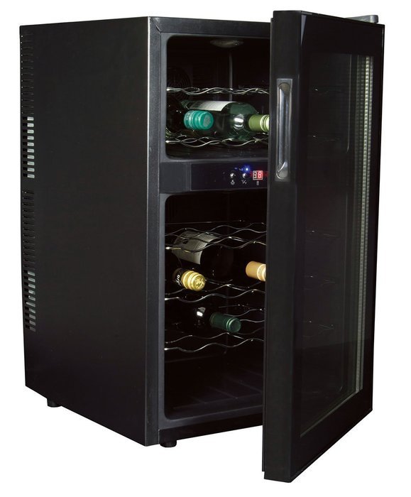 Koolatron Dual Zone Wine Cellar Black/24 Bottle N3